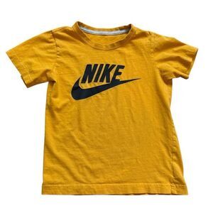 Youth Boys Nike Swoosh Logo Cotton Graphic Tee Shirt - Sz 6